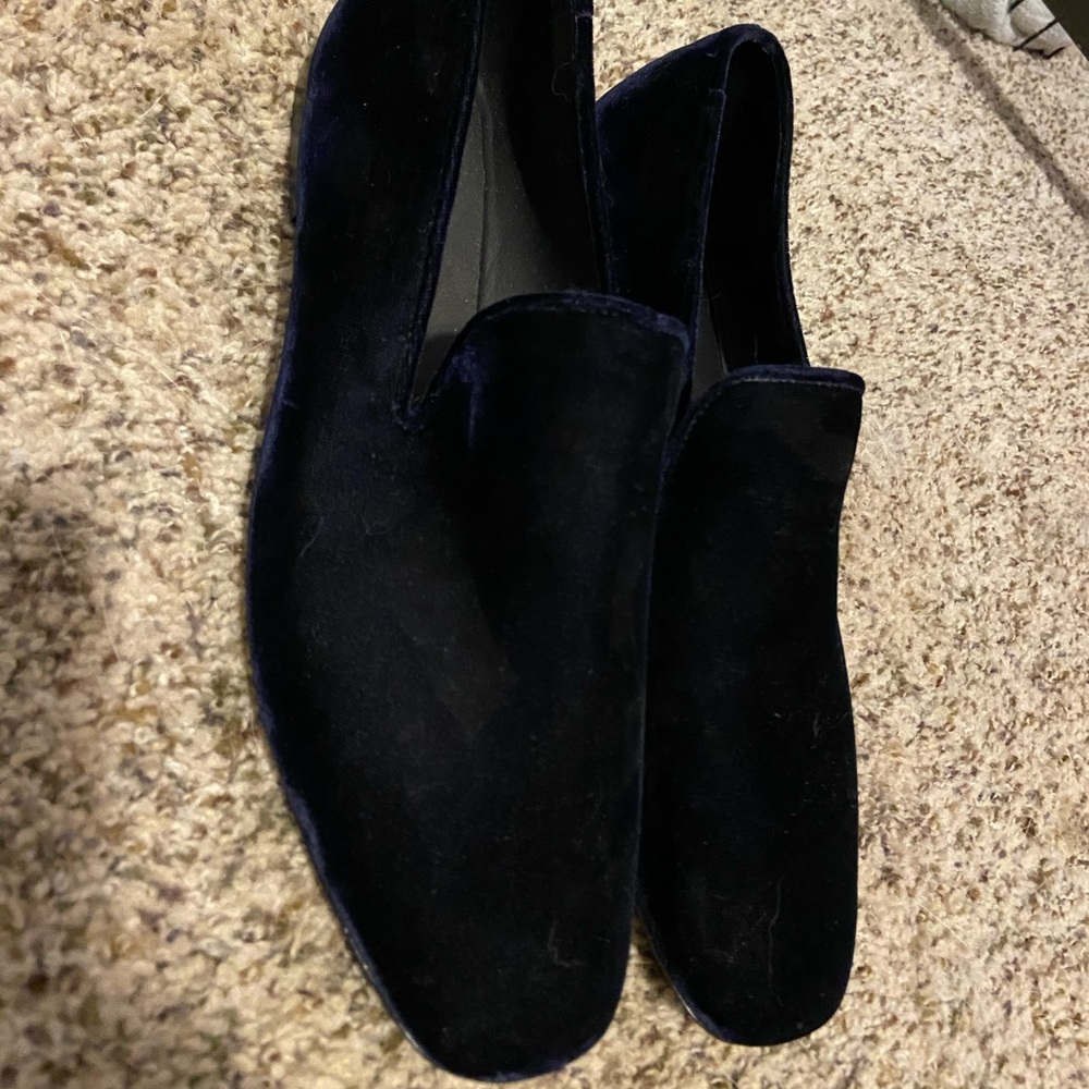 Vince Blue Velvet loafers